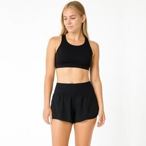 2/$30 Athletic Running Kiri Shorts Black Medium #A0013